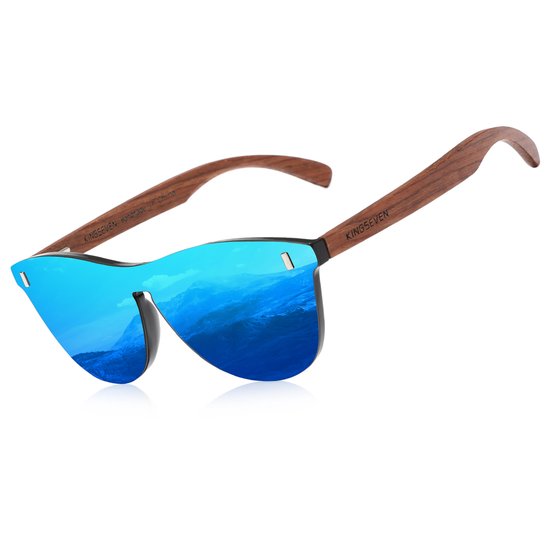 KingSeven - Blue Oculos Bamboo UV400 en Polarisatie Filter van Kingseven — afbeelding 3
