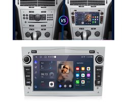 Junsun Android 15 Autoradio Geschikt Voor Opel Astra H Corsa C D Vectra C Zafira Accessoires, Draadloze CarPlay met bluetooth, AHD Achteruitrijcamera, 7 inch IPS Touchscreen, GPS-Navigatiesystem - 2GB+64GB, WIFI, DAB+, DSP, RDS, Quad-core processor