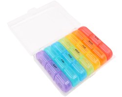 Wekelijkse Pil Organizer 3 keer per dag grote 7 dagen…