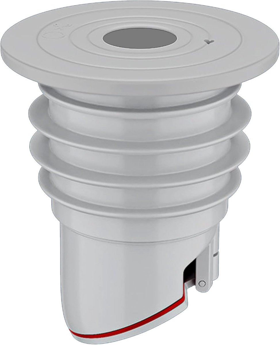 Geurwerende wasmachinestop, wasmachineafdichting, geurwerende klep, douchestop voor waterafvoerslang 35-40 mm grijs