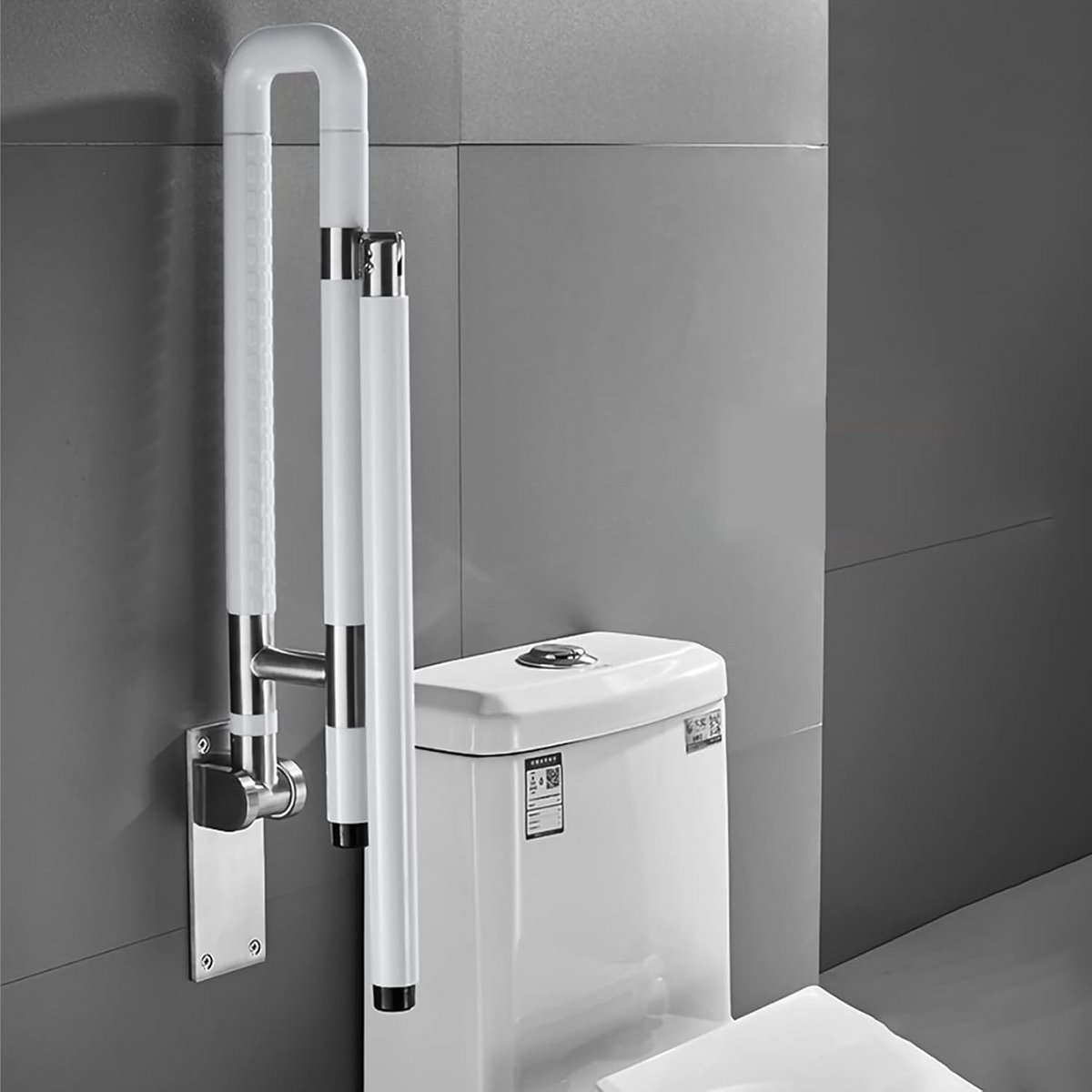 Inklapbare Toiletsteun voor Veilige Badkamer Ondersteuning