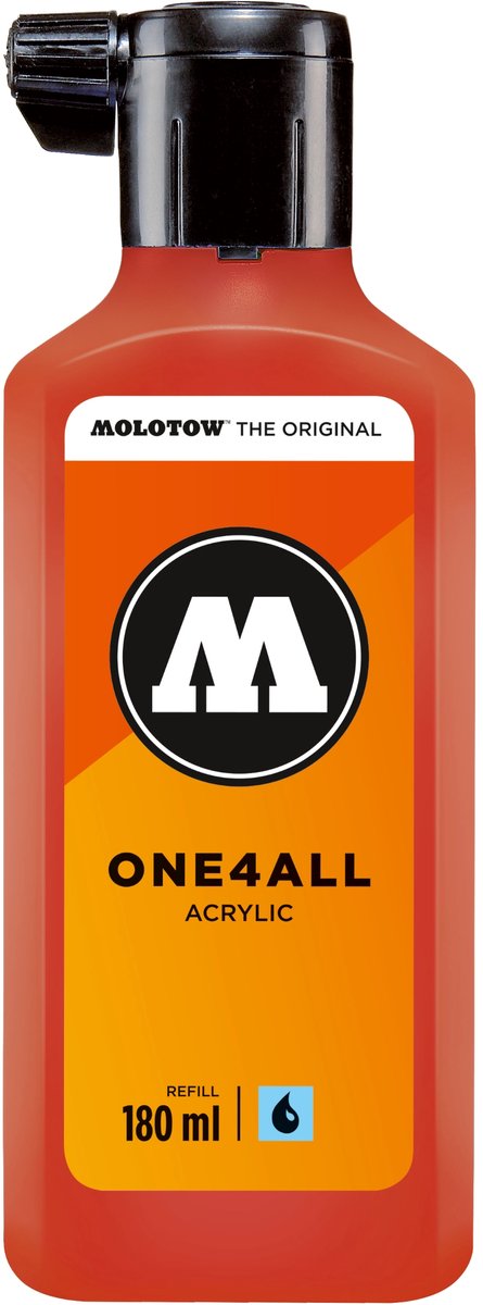 Molotow ONE4ALL™ - 180ml Vermiljoen navul Inkt op acrylbasis