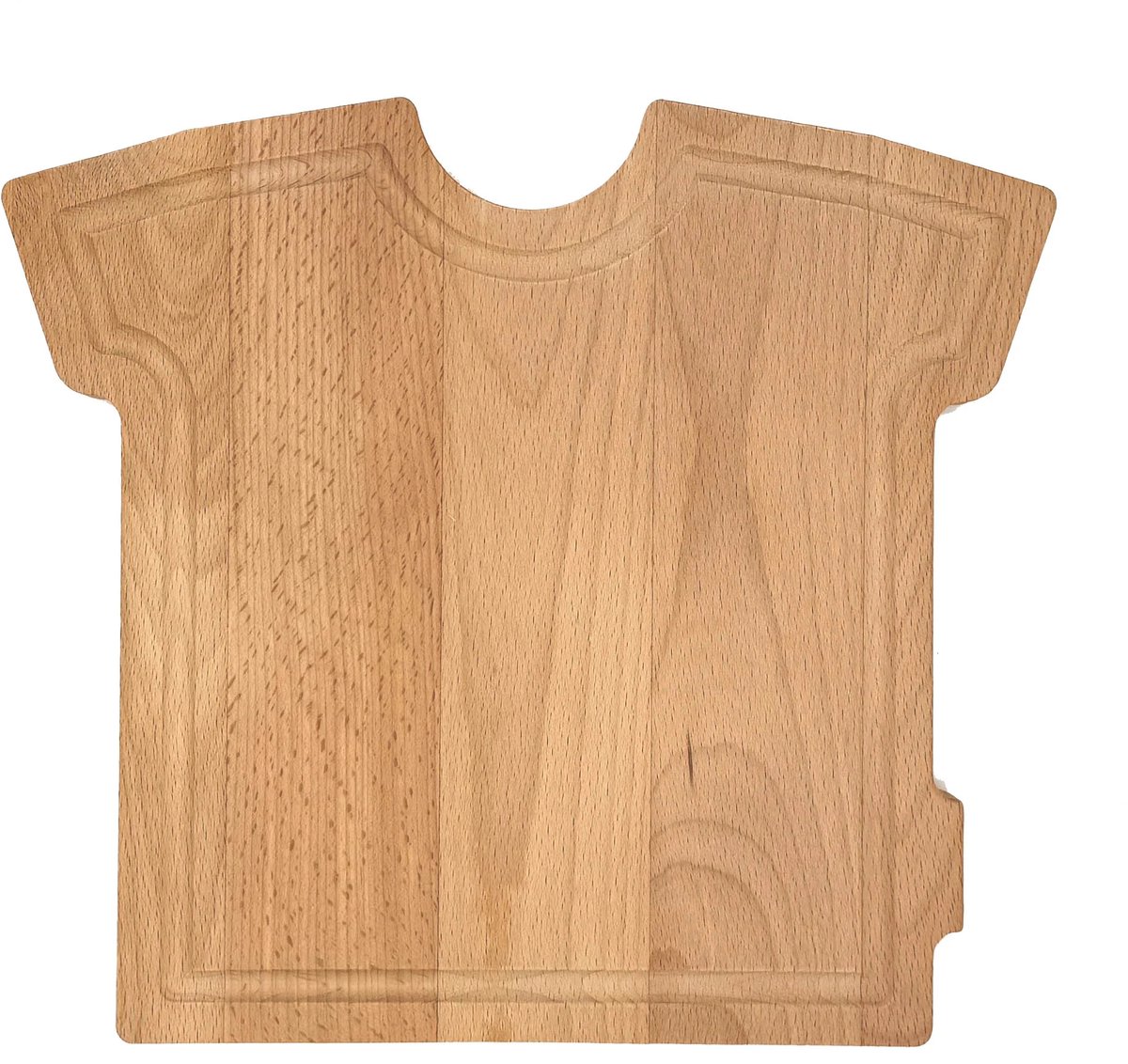 Beukenhouten Serveerplank T-shirt – 25×28 cm – Snijplank / Borrelplank – Massief Beuken