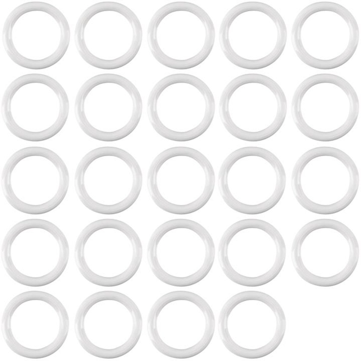Intensions gordijnringen - ø 12,7 mm - wit - 24 stuks