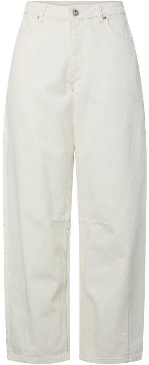 Y.A.S. Lisa MW Barrel Ankle Jeans Ecru