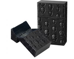 Sigarettendoosjes Skull - Sigaretten Box - 20 Sigaretten - Weerbestendig - Zwart