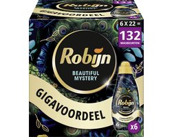 Robijn Klein & Krachtig Collections Vloeibaar Wasmiddel - Beautiful Mystery - 6 x 22 wasbeurten - Voordeelverpakking