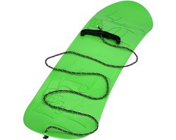 KOTARBAU® Speelgoed Snowboard, Kunststof, 68x20 cm, Groen, Sneeuw Slee, Plastic Glijder Sneeuw, zonder Binding, met Touw, Sneeuwglijder, Slee