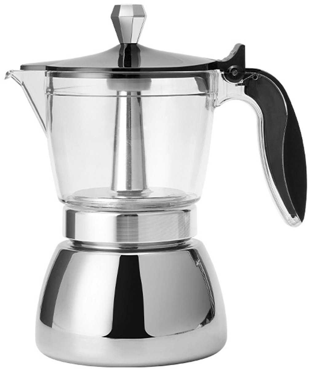 longziming -Moka Pot 4 Kopjes – Espresso Zetapparaat voor Op