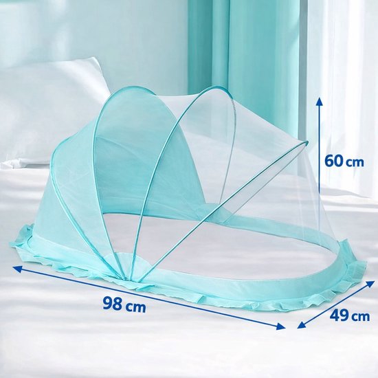 Baby Klamboe - Muggennet Baby - Inklapbaar - Klamboe baby - anti insecten — afbeelding 4