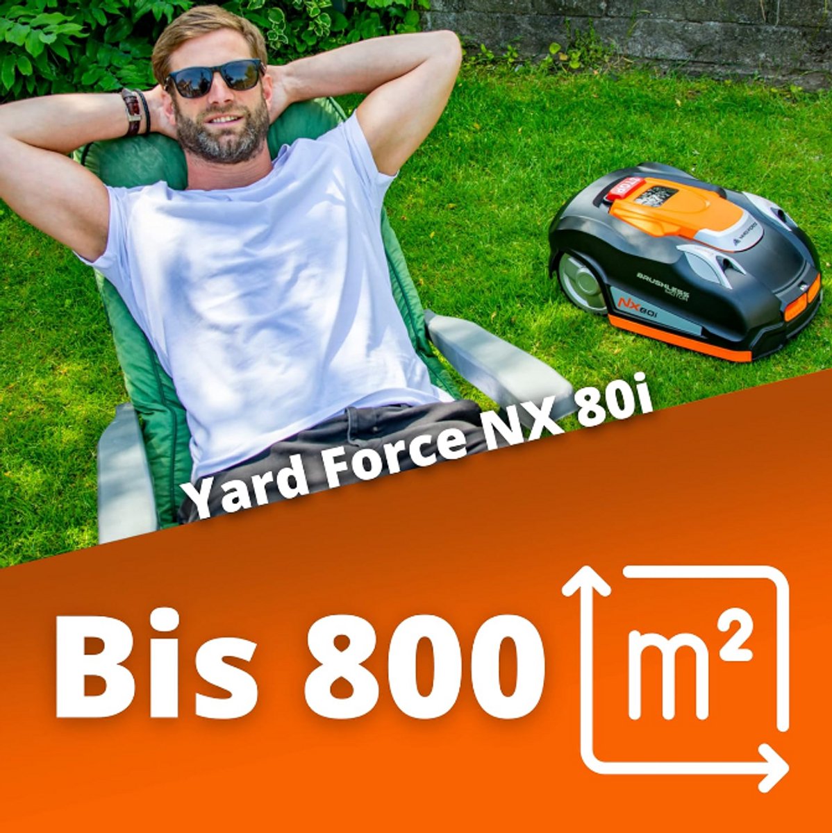 Robotmaaier met Wifi en iRadar Sensor tot 800 m² - afbeelding 3