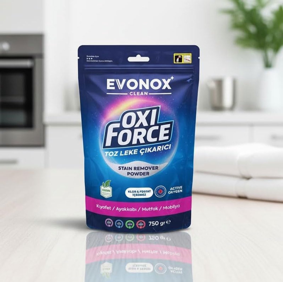 Wenatur Oxi Force Vlekverwijderaar Poeder - 750 gr - Actieve Zuurstof & Vegan