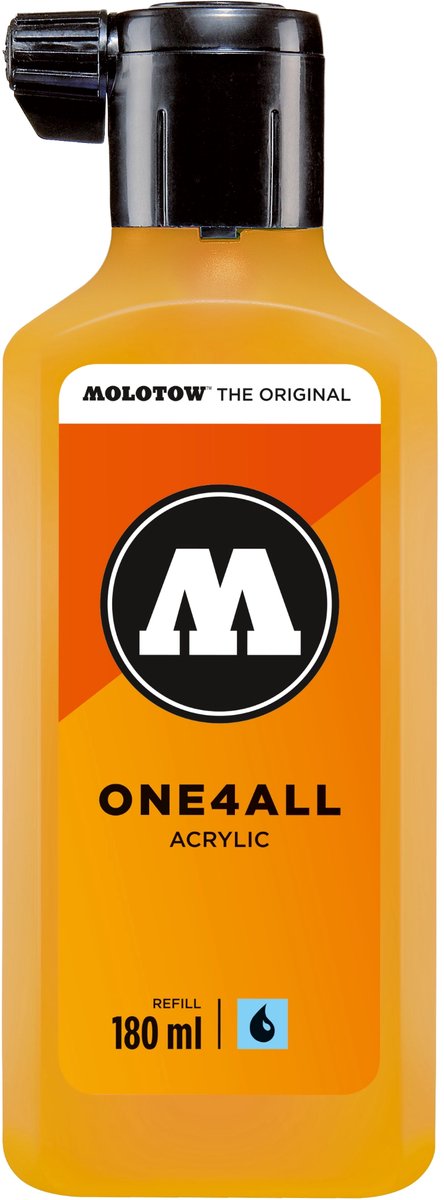 Molotow ONE4ALL™ - 180ml Mosterdgeel navul Inkt op acrylbasis