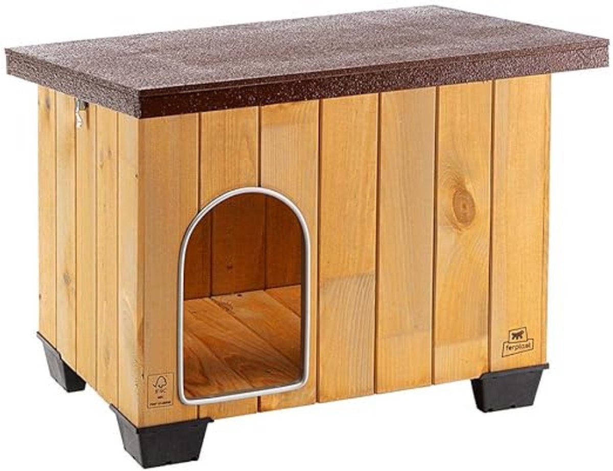 SCH® Hondenhok Buiten - Hondenhok - Bruin - 45cm x 58cm x 39cm