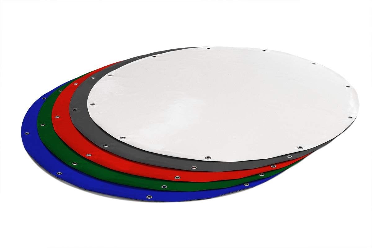 Ronde PVC Zeil - 600 g/m² Met Oogjes - Waterdicht Zwaar Dekzeil