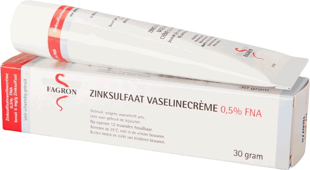 Fagron Zinksulfaat Vaselinecrème 0,5% FNA (30g)