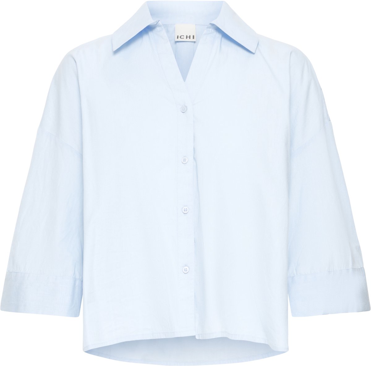 Ichi IHLUANNE SH Dames Blouse - FLOATY BLUE