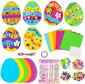 Œufs de Pâques - Ensemble de bricolage de Pâques pour enfants - bricolage d'œuf de Pâques - Décoration de Pâques - décoration suspendue de Pâques - Bricolage pour enfants - coloré - accessoires de bricolage - matériel de bricolage