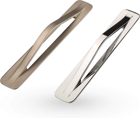 Meubelgreep OLIVIA 128 mm Hart-op-hartmaat Chromen Beugelgreep voor