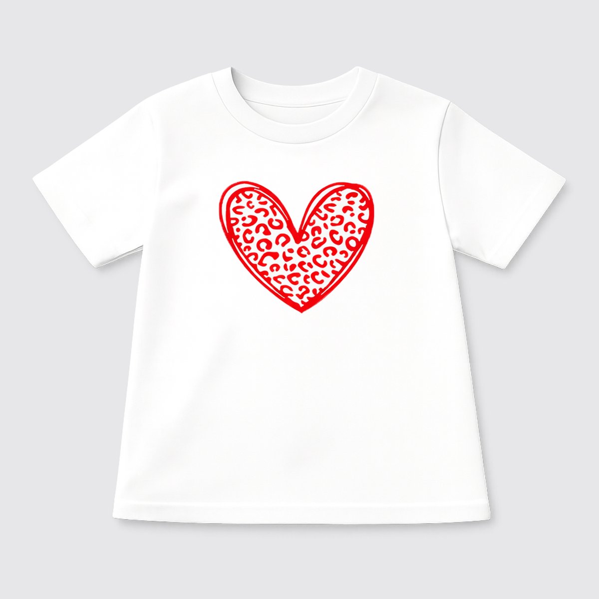 Starry Indigo - Valentijnsdag T-shirt voor meisjes met love hart
