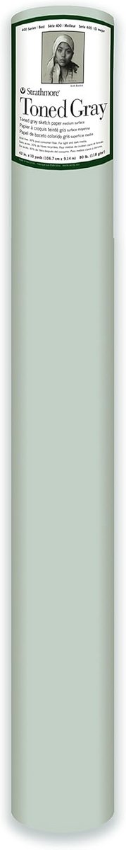 Grijze Getint Tekenpapier Rol 106 cm x 9,1 meter voor Tekenen en Schetsen