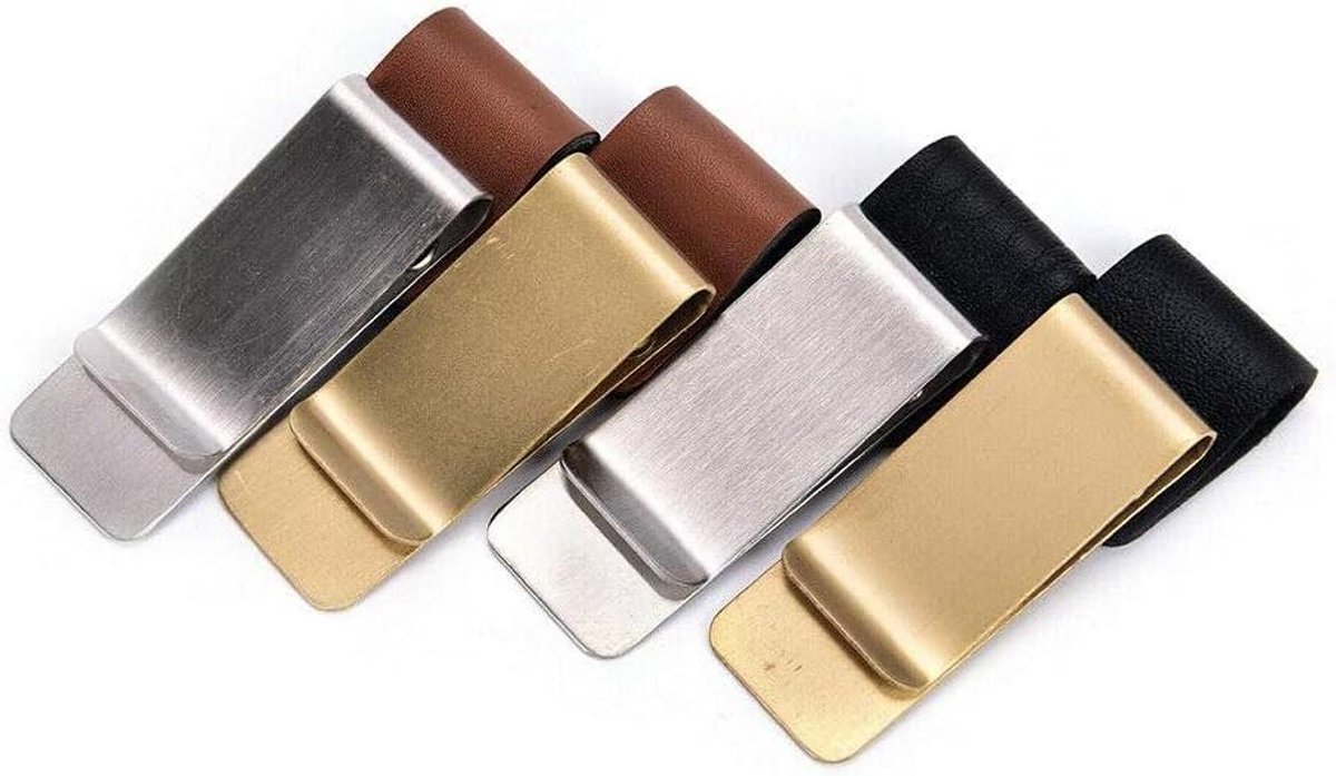 Leren pennenlus en metalen clip voor reisdagboek en schetsboek - Stijlvolle accessoire voor onderweg