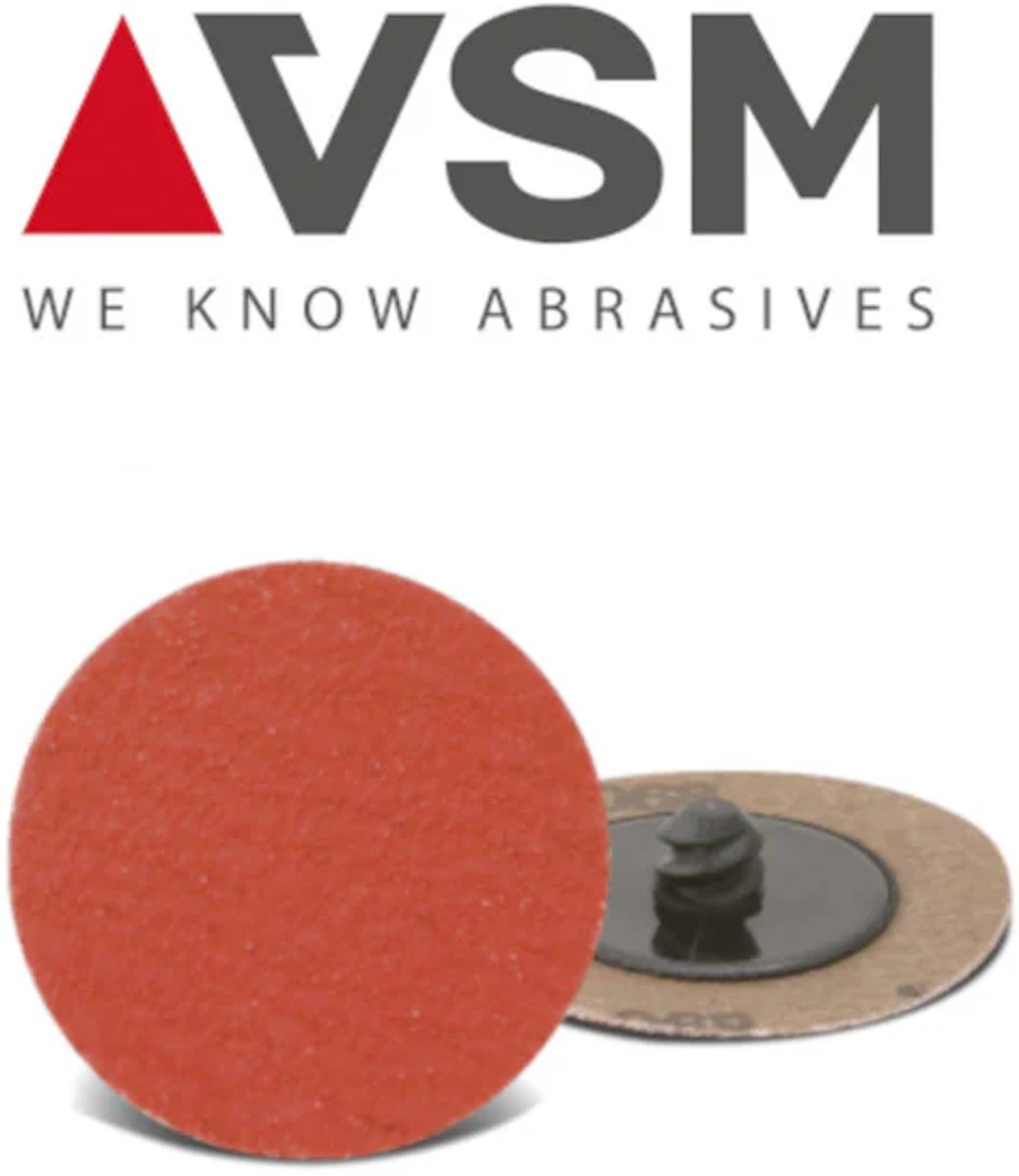 Korrel 80 - VSM XK870X Roloc Schuurschijf Ø76 mm – Keramisch - 10 stuks