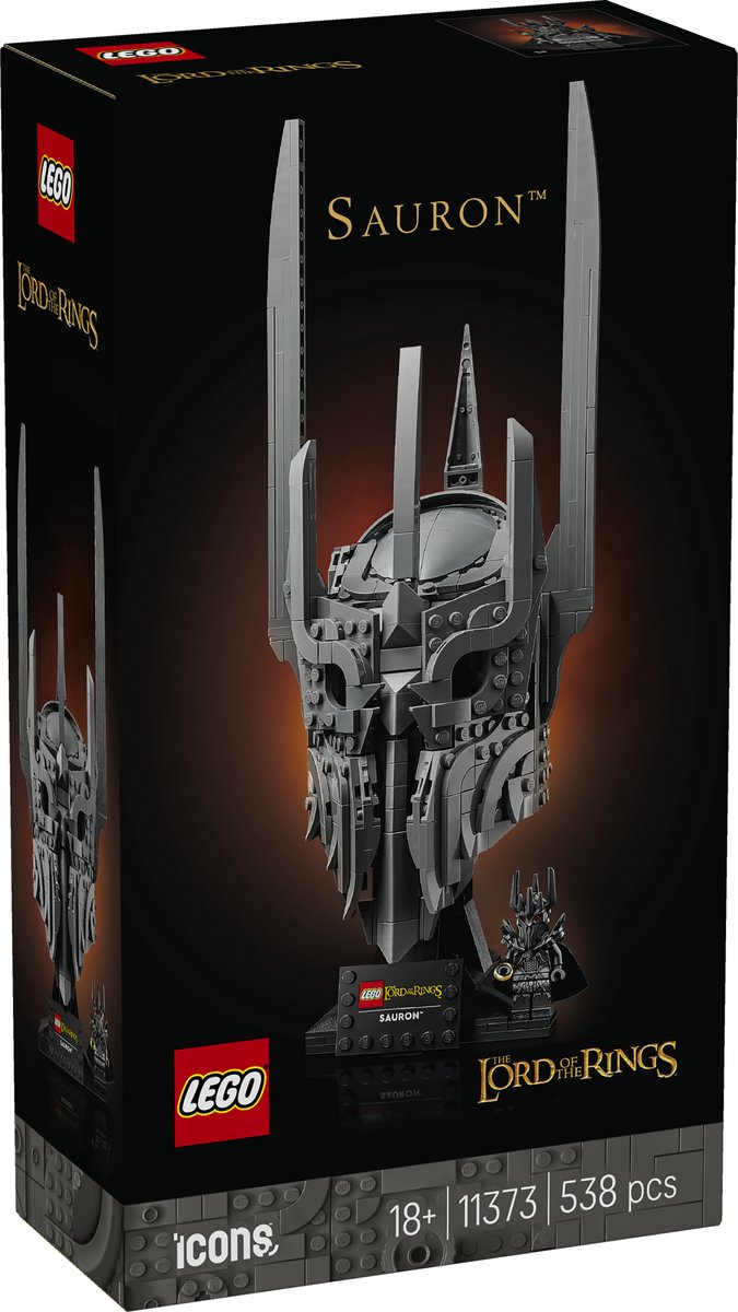 LEGO Icons - The Lord of the Rings: De Helm van Sauron Bouwpakket voor Volwassenen en Woondecoratie - 11373 — afbeelding 13