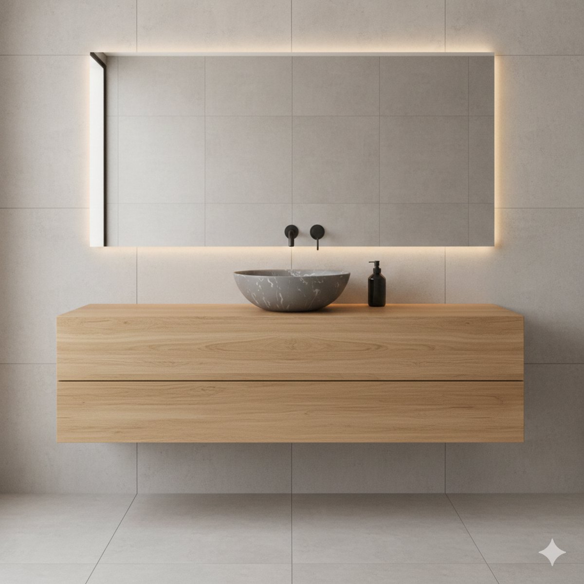 KAYvit Lumina Opbouw Waskom | Grijs 380X380X130
