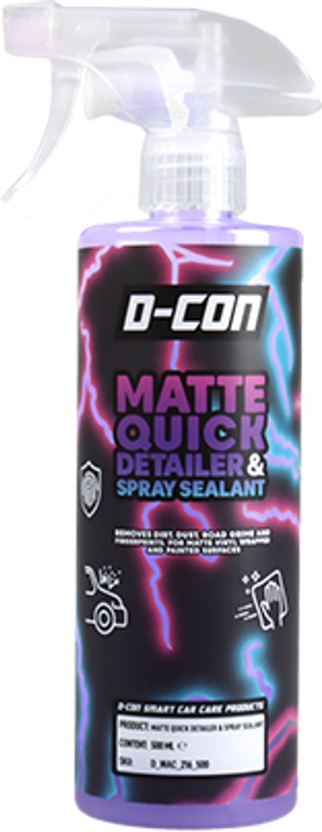 D CON MATTE QUICK DETAILER AND SPRAY SEALANT 500ML