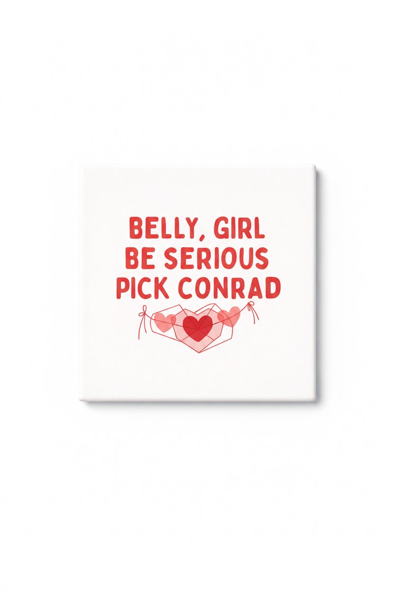 Grappige Belly Girl Keramische Tegel – Be Serious Pick Conrad Quote Wanddecoratie Cadeau v