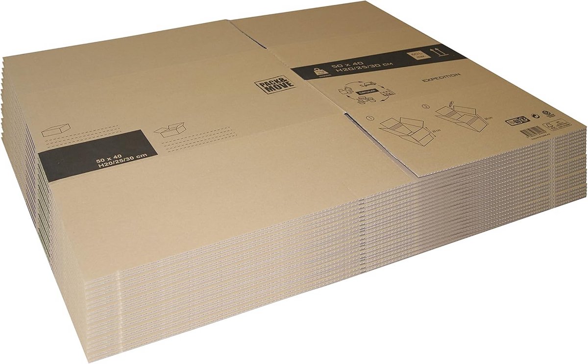 30 Extra Grote Verhuisdozen XXL 240L - Stevig Karton voor Verhuizing