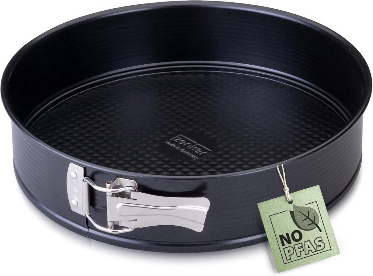 Ronde Springvorm met Platte Bodem - 28 cm - Anti-aanbaklaag
