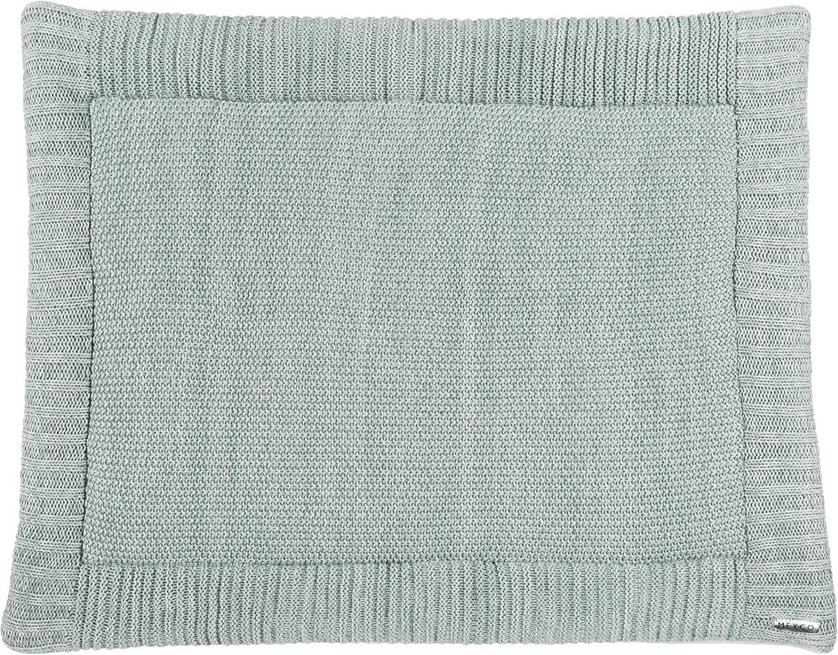 Boxkleed Relief Gemengd Steen Groen | 100% Katoen & Zachte Binnenkant