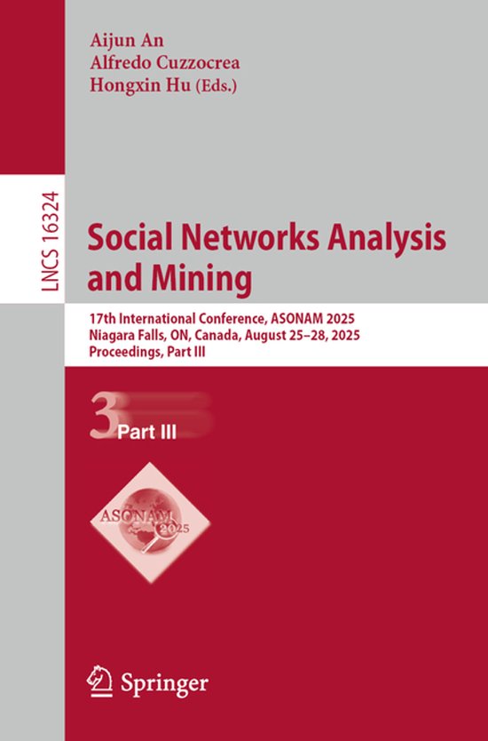 Lecture Notes in Computer Science16324- Social Networks Anal ... - cover