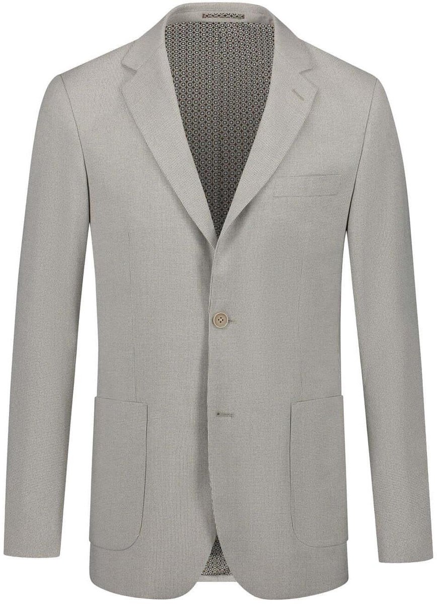 GENTS - Colbert / blazer heren pied-de-poule - Polyblend - Graan Grijs - Maat 56/3XL