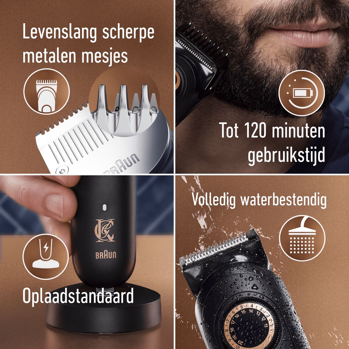 King C Gillette Draadloze Baardtrimmer PRO MAX met kammen thumbnail 2