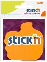 Notes autocollantes - 70x70mm, 50 notes autocollantes, orange fluo