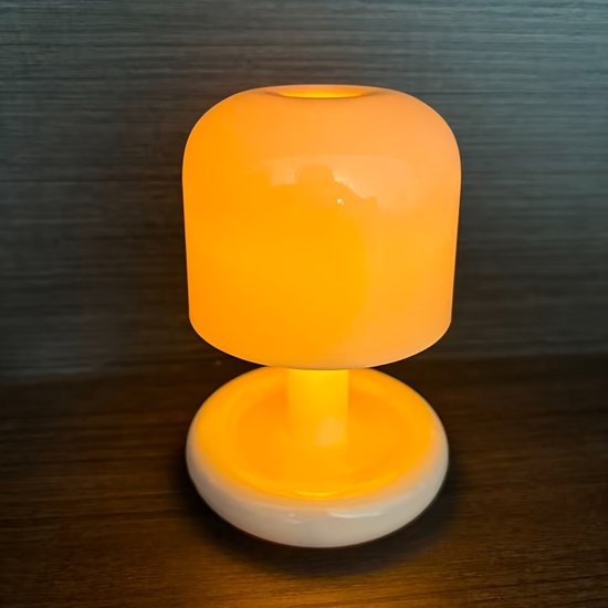 Mini nachtlampje Geschikt voor naast het bed, tafellamp met zonsondergangkleurverloop, draagbare campinglamp, decoratieve bureaulamp met zacht licht van Merkloos — afbeelding 2