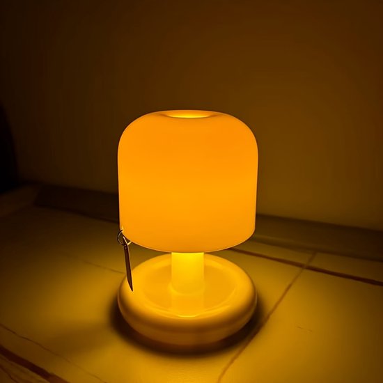 Mini nachtlampje Geschikt voor naast het bed, tafellamp met zonsondergangkleurverloop, draagbare campinglamp, decoratieve bureaulamp met zacht licht van Merkloos — afbeelding 3