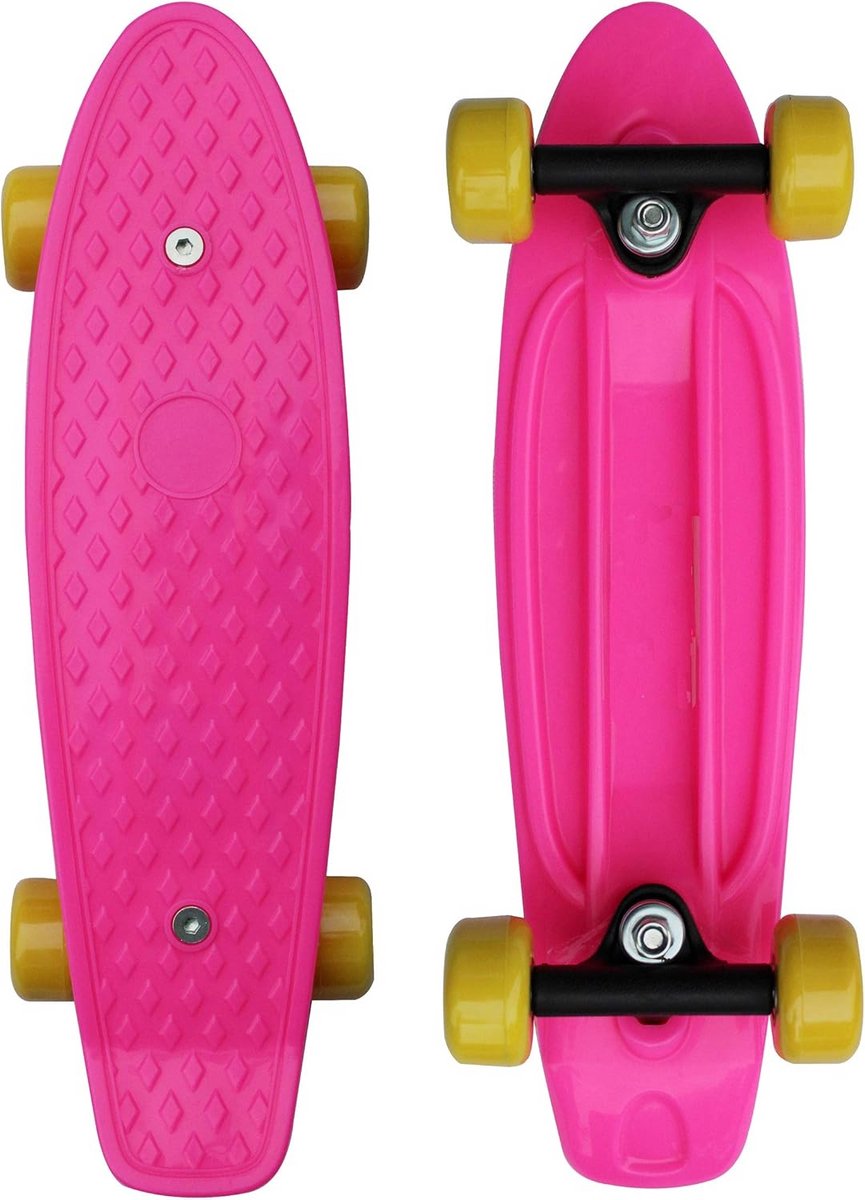 Compleet Mini Cruiser Skateboard 17 Inch Kinderen en Beginners Geel