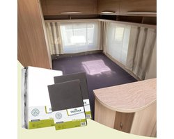 Textielpakket Frans bed - 1 Molton met 2 hoeslakens, LINKS 2* antraciet