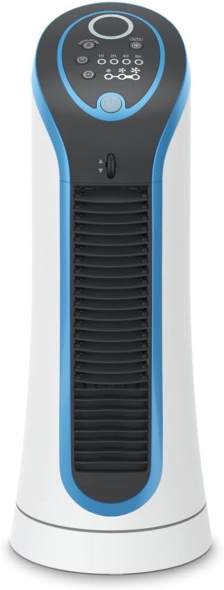 Aurixi® Ventilator toren - Ventilator staand - Torenventilator - Wit - 19cm x 19cm x 44cm