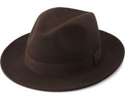 Alessandria Bruine Wollen Fido Fedora