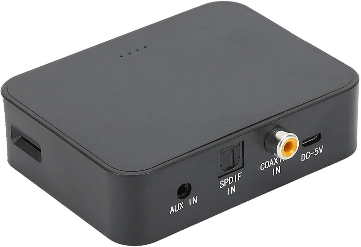 Bluetooth 5.0 Zender voor Optische Toslink, Coaxiaal en AUX Audioverbinding