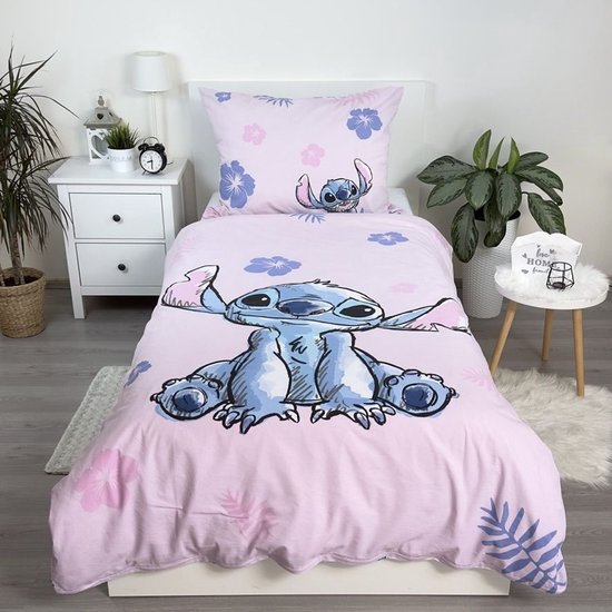 Lilo en Stitch dekbedovertrek roze 140 x 200 cm - 70 x 90 cm - katoen van Merkloos — afbeelding 4