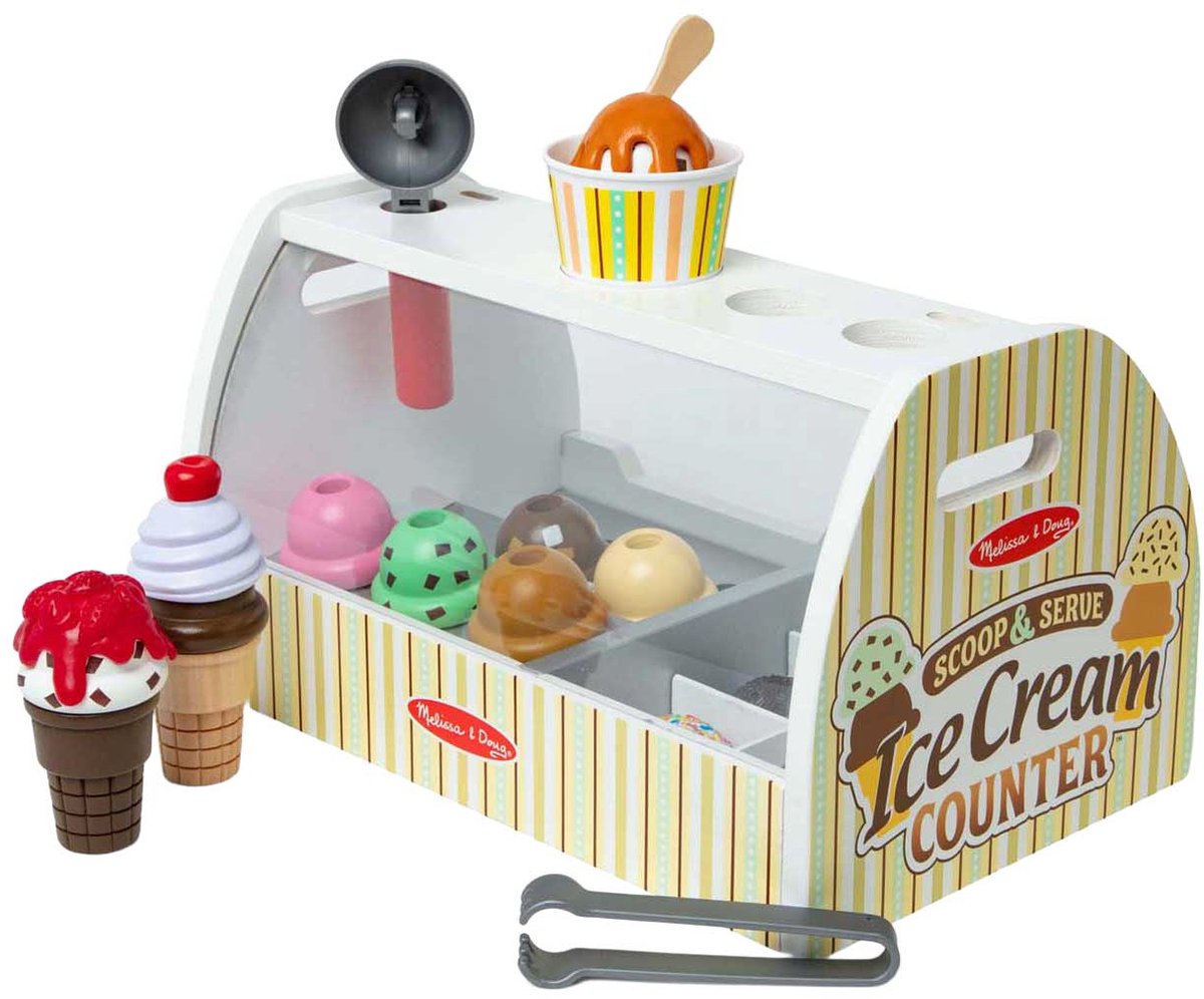 Melissa & Doug – Houten ijskraam speelset – Inclusief ijsschep — afbeelding 8