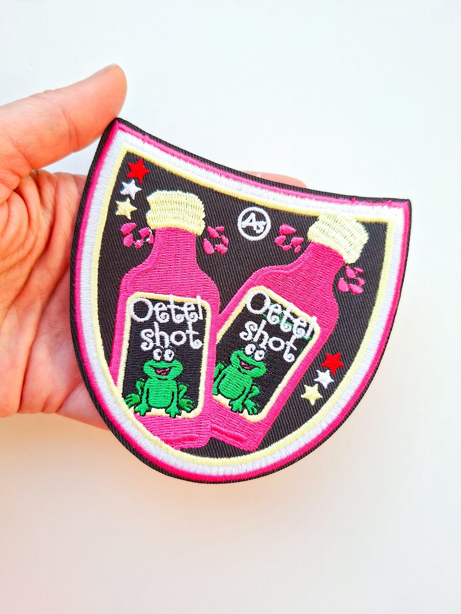 Embleem ''oetelshot'' Den Bosch, Carnaval, oeteldonk, carnavalsjassen, carnavalsemblemen oeteldonkstijl, carnavalskleding, patch, strijkembleem