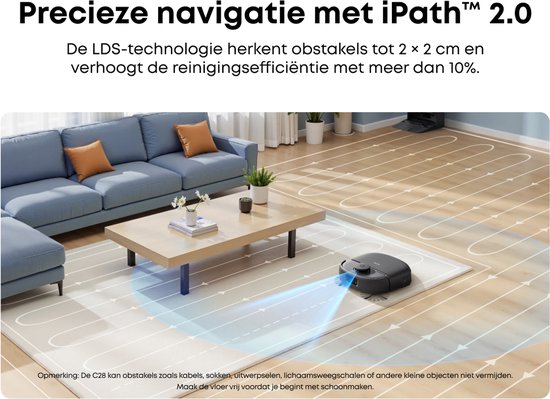 eufy Nieuw 2026 Robotstofzuiger met Dweil C28 Omni - HydroJet-zelfreinigende Dweilrol - Upgrade van X10 Pro - 15.000Pa Zuigkracht - Alles-in-1 Station - Automatisch Dweilen en Drogen - AI-obstakeldetectie