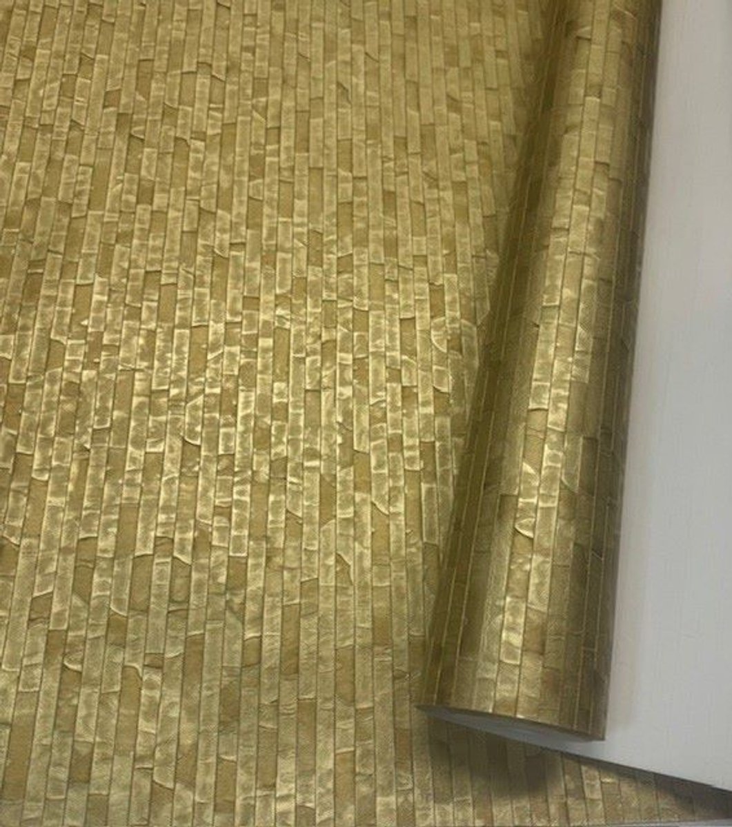 Goud klassiek vliesbehang 765587 glasn 70cm breed 10m lang